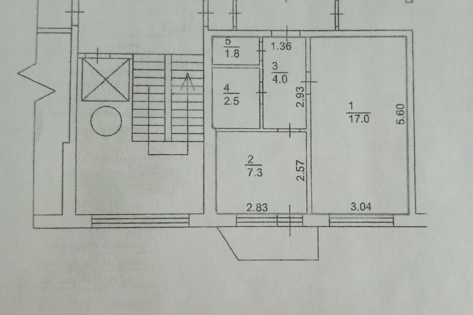 Продаётся 1-комнатная квартира, 32.6 м²