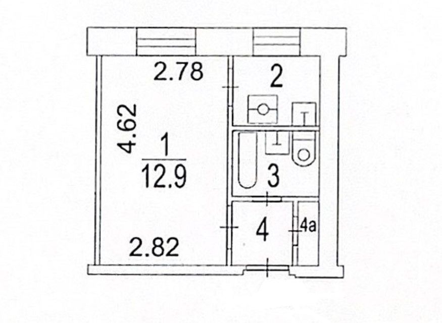 Продаётся 1-комнатная квартира, 22 м²