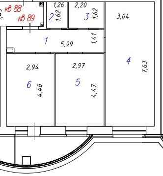 Продаётся 2-комнатная квартира, 69.4 м²
