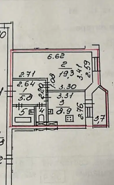 Продаётся 1-комнатная квартира, 37.6 м²