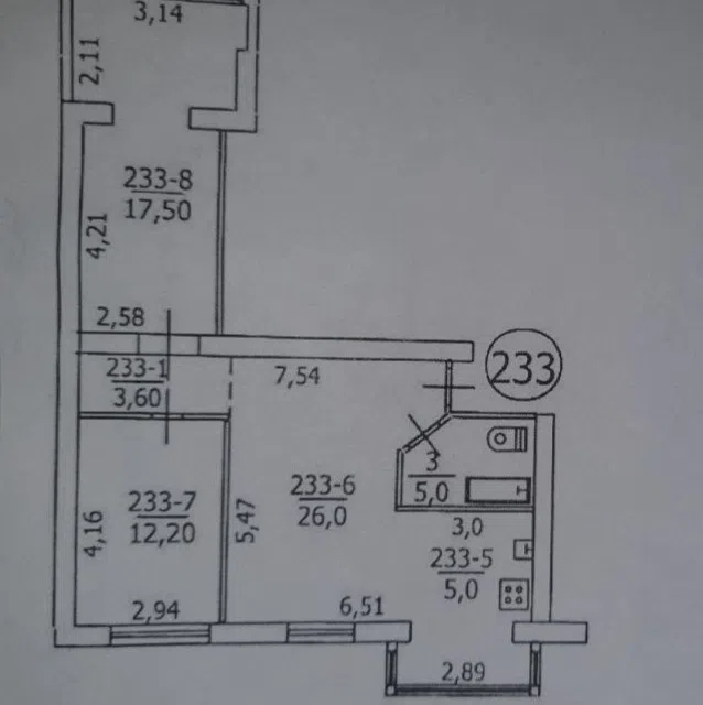 Продаётся 3-комнатная квартира, 70 м²