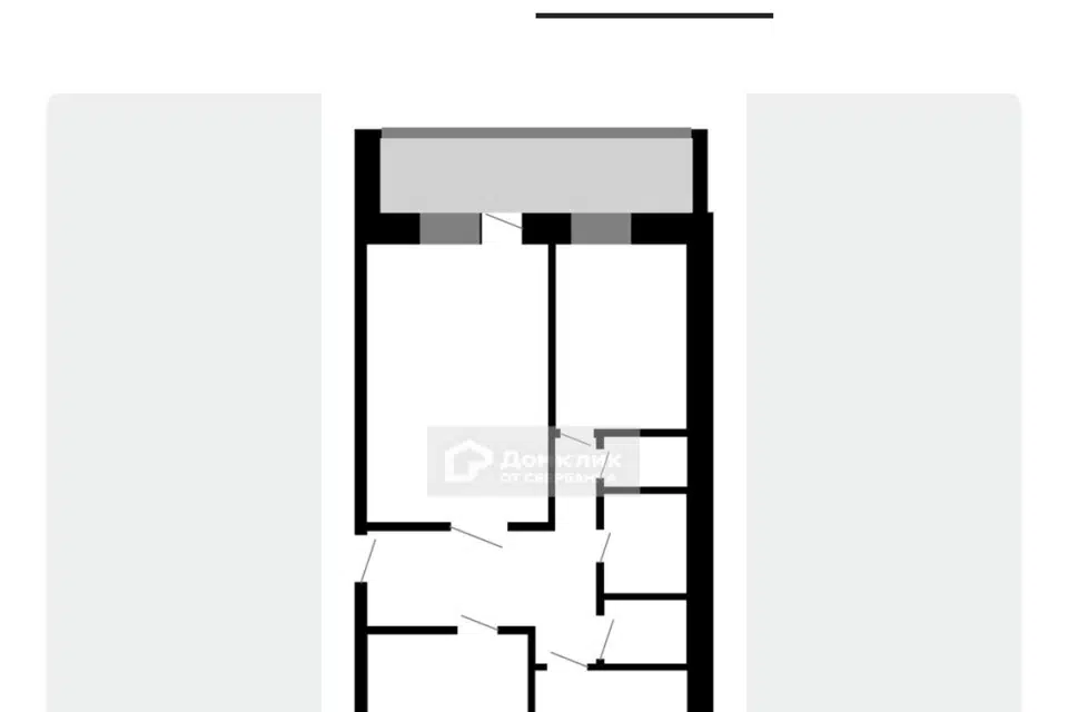 Продаётся 3-комнатная квартира, 59.9 м²