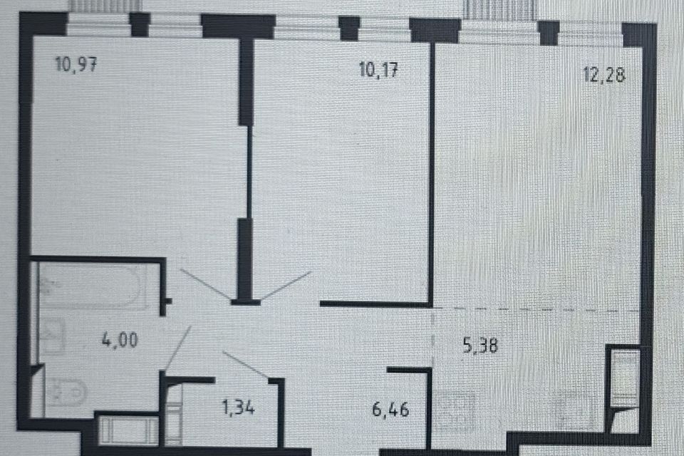 Продаётся 3-комнатная квартира, 50.6 м²