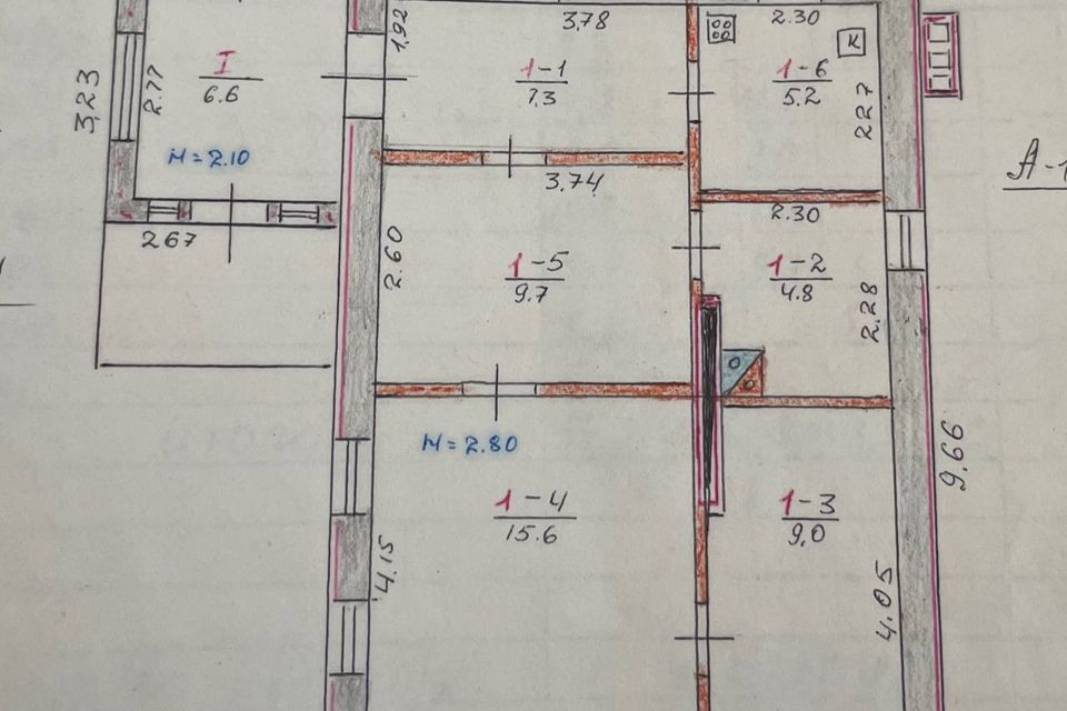 Продаётся 3-этажный дом, 80 м²
