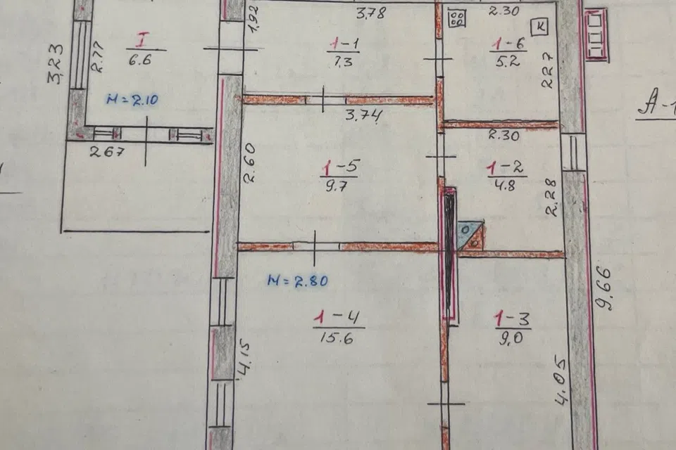 Продаётся 1-этажный дом, 58 м²