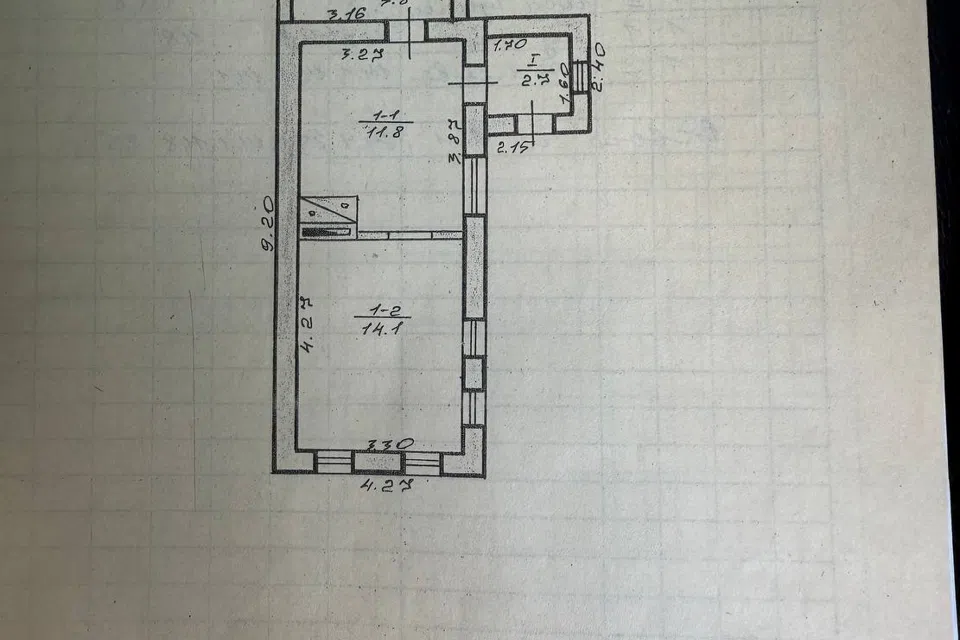 Продаётся 1-этажный дом, 35 м²