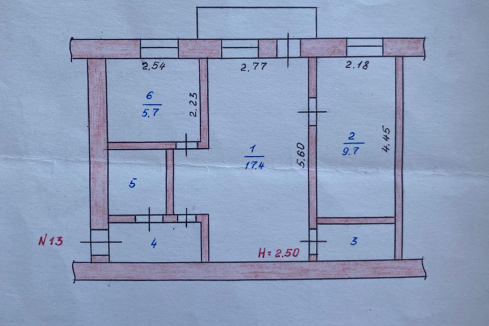 Продаётся 2-комнатная квартира, 41.2 м²