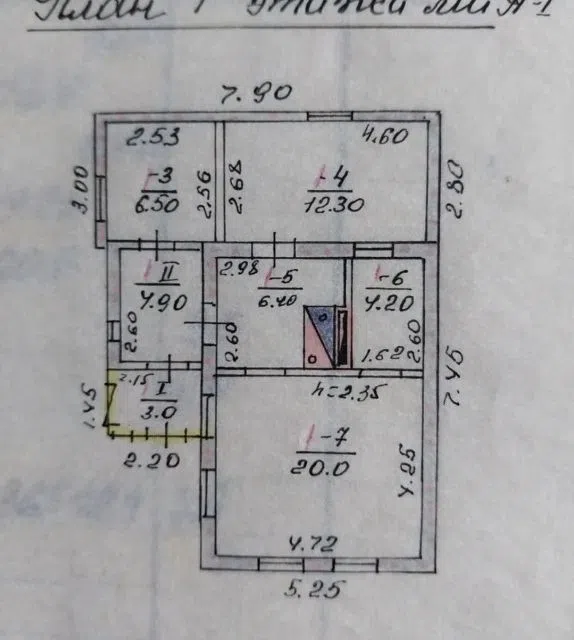 Продаётся 1-этажный дом, 57 м²