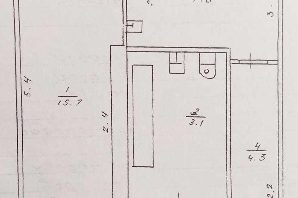 Продаётся 1-комнатная квартира, 31 м²
