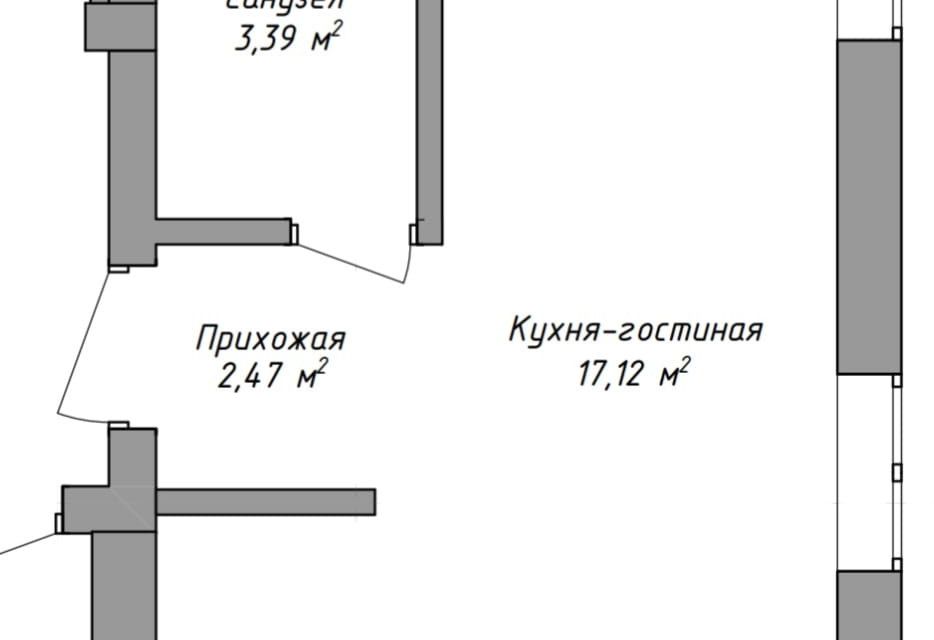 Продаётся студия, 23.1 м²