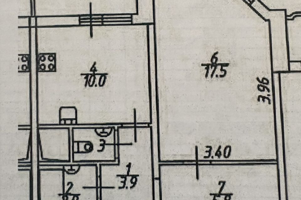 Продаётся 1-комнатная квартира, 41.3 м²