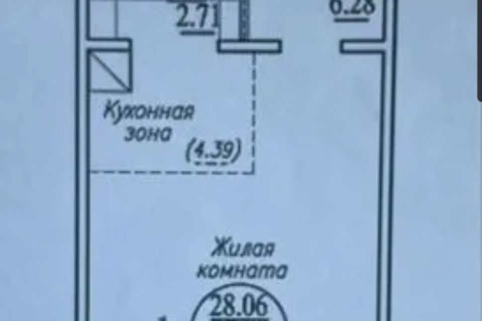 Продаётся студия, 39.2 м²