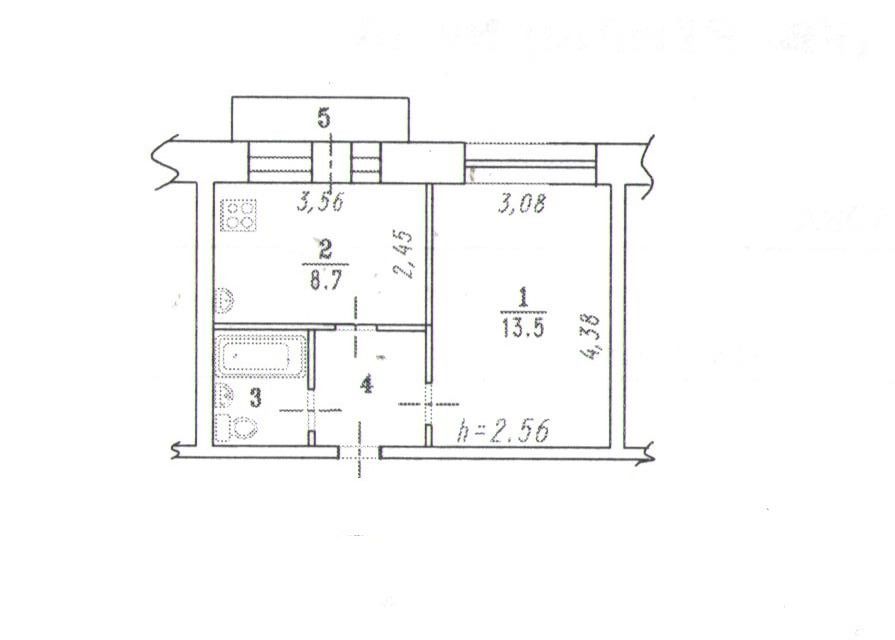 Продаётся 1-комнатная квартира, 29 м²