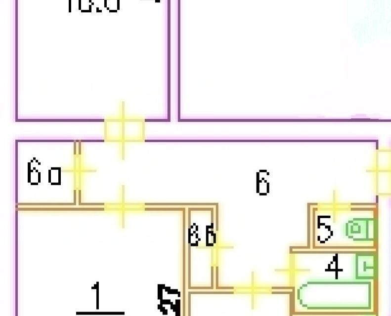 Продаётся 2-комнатная квартира, 53.4 м²