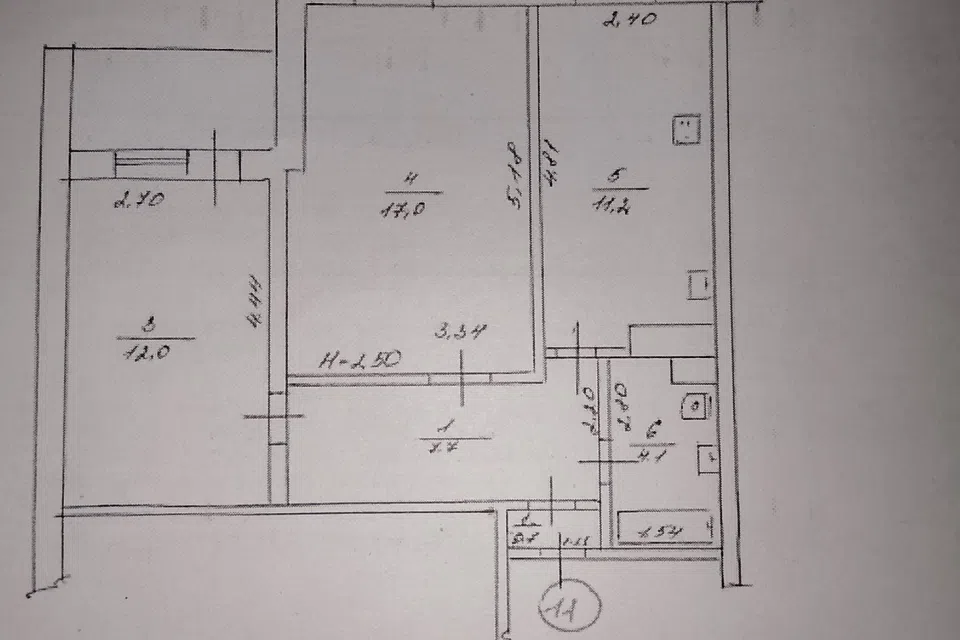Продаётся 2-комнатная квартира, 44.9 м²