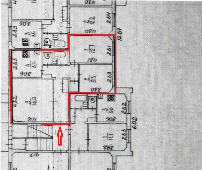 Продаётся 2-комнатная квартира, 64.1 м²