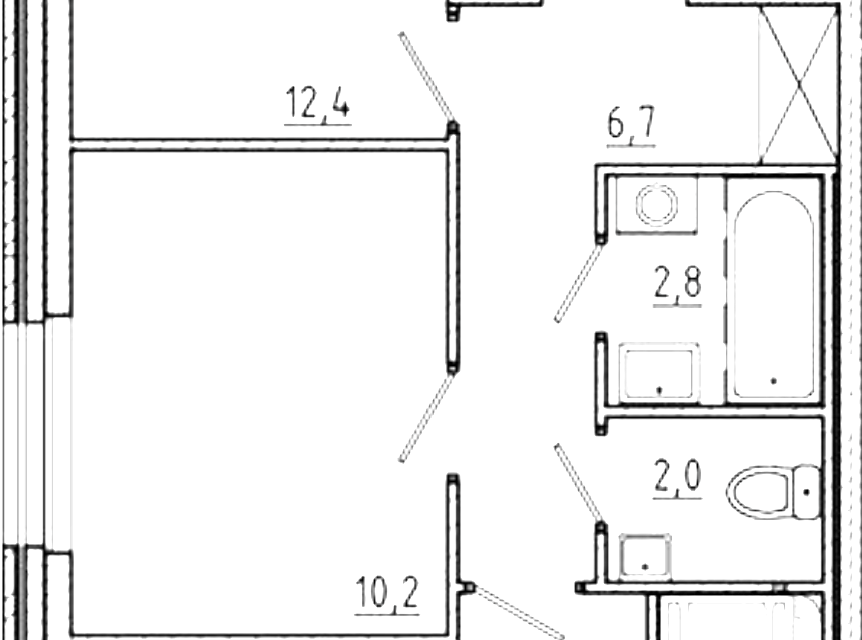 Продаётся 2-комнатная квартира, 51.4 м²
