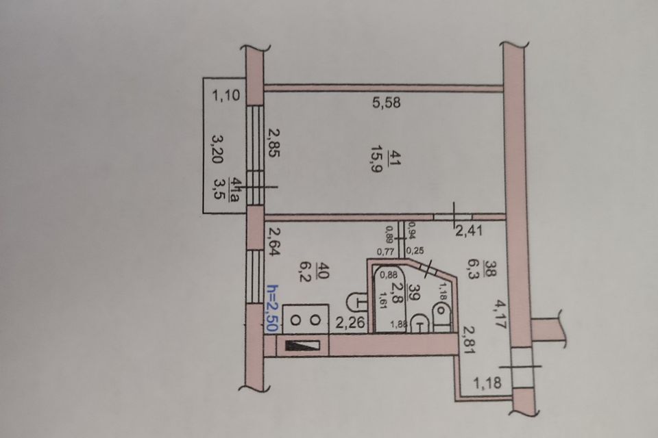 Продаётся 1-комнатная квартира, 32 м²
