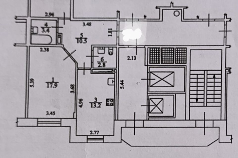 Продаётся 2-комнатная квартира, 60 м²