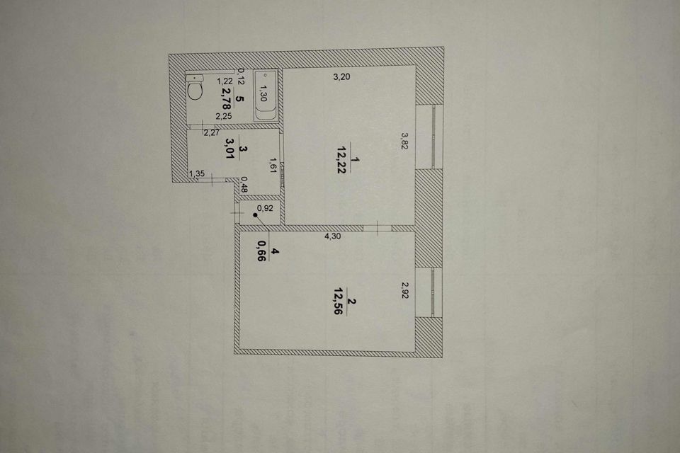 Продаётся 2-комнатная квартира, 31.2 м²