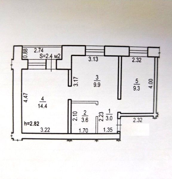 Продаётся 2-комнатная квартира, 40.2 м²