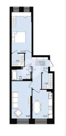 Продаётся 2-комнатная квартира, 68.8 м²