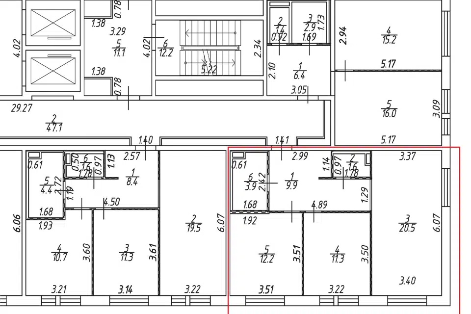 Продаётся 2-комнатная квартира, 59.4 м²
