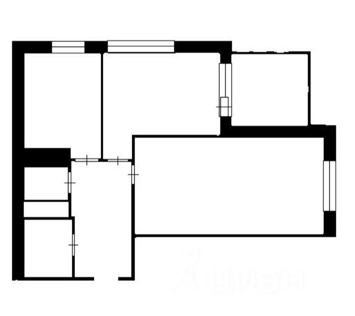 Продаётся 2-комнатная квартира, 48.6 м²