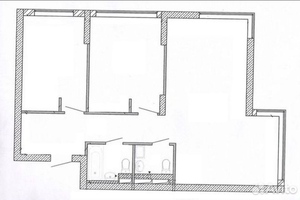 Продаётся 4-комнатная квартира, 80 м²