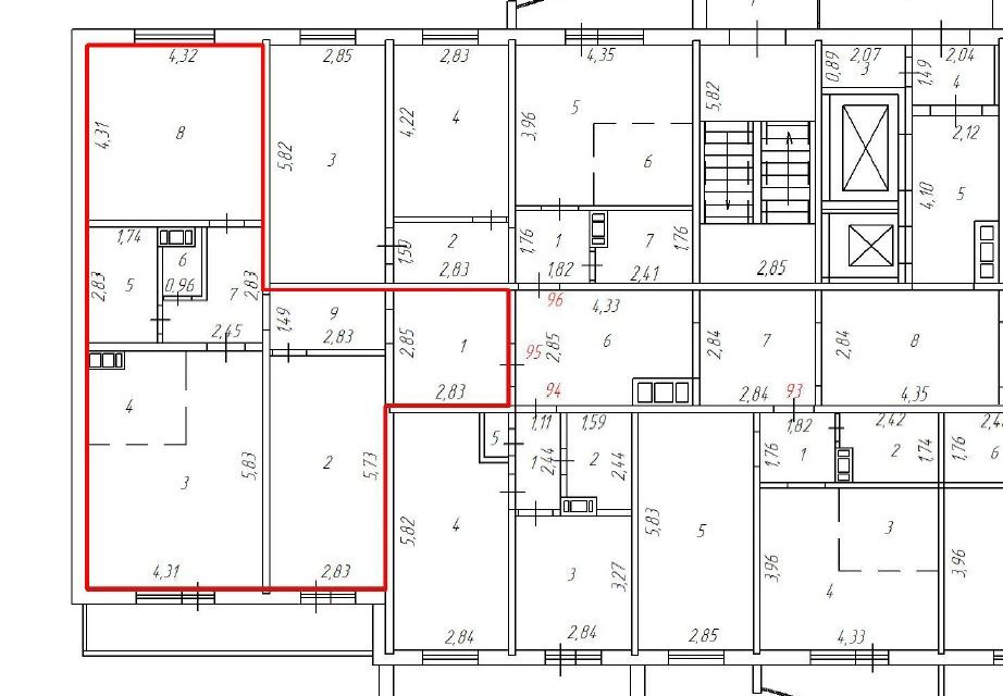 Продаётся 2-комнатная квартира, 83 м²