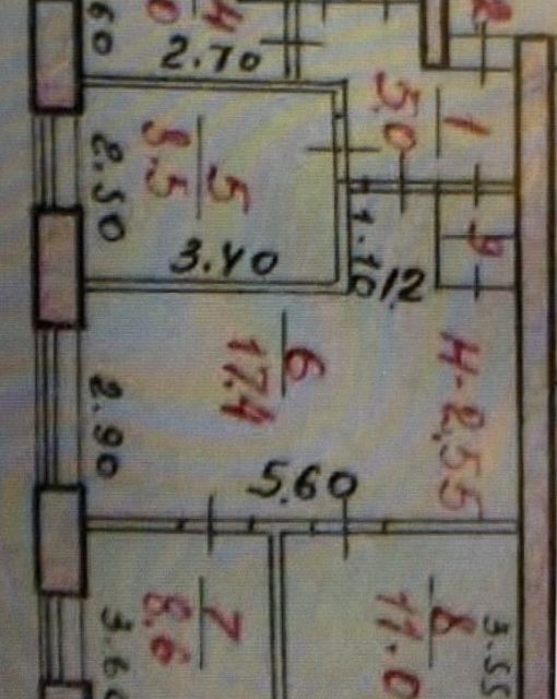 Продаётся 4-комнатная квартира, 61 м²