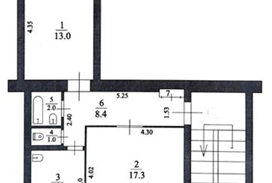 Продаётся 2-комнатная квартира, 49 м²