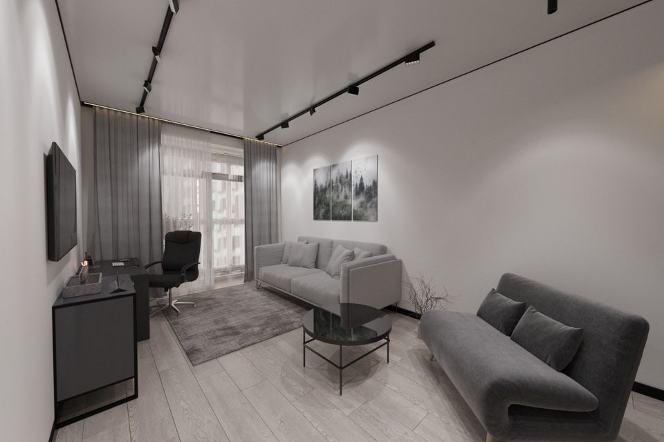 Продаётся 1-комнатная квартира, 50.8 м²