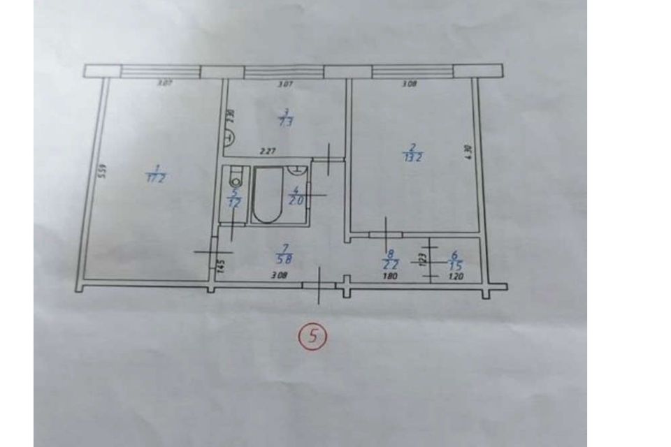 Продаётся 2-комнатная квартира, 50.4 м²