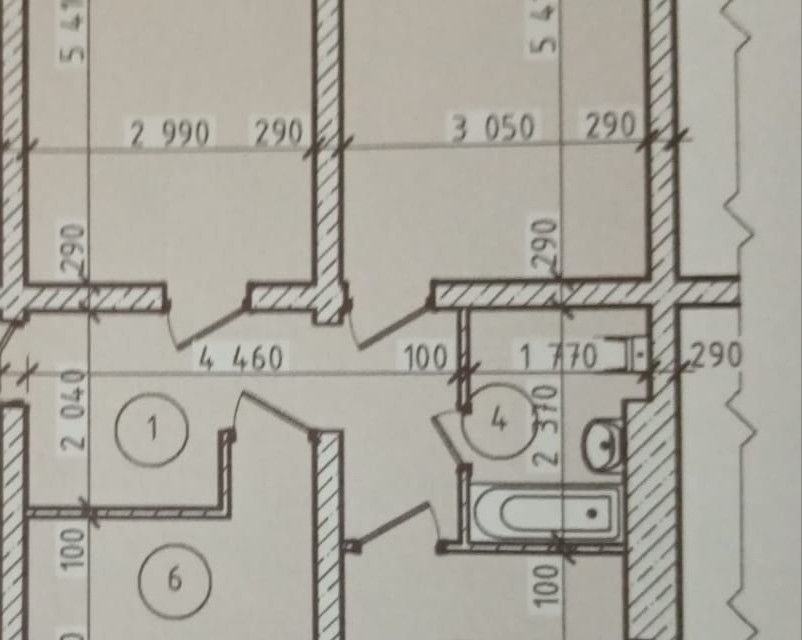 Продаётся 3-комнатная квартира, 63.6 м²