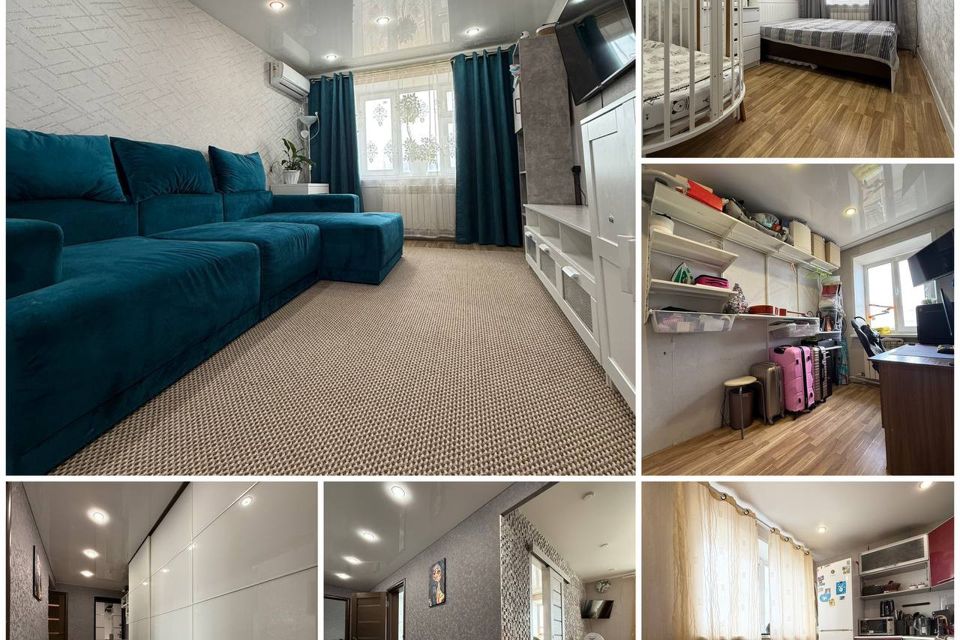 Продаётся 3-комнатная квартира, 57.8 м²