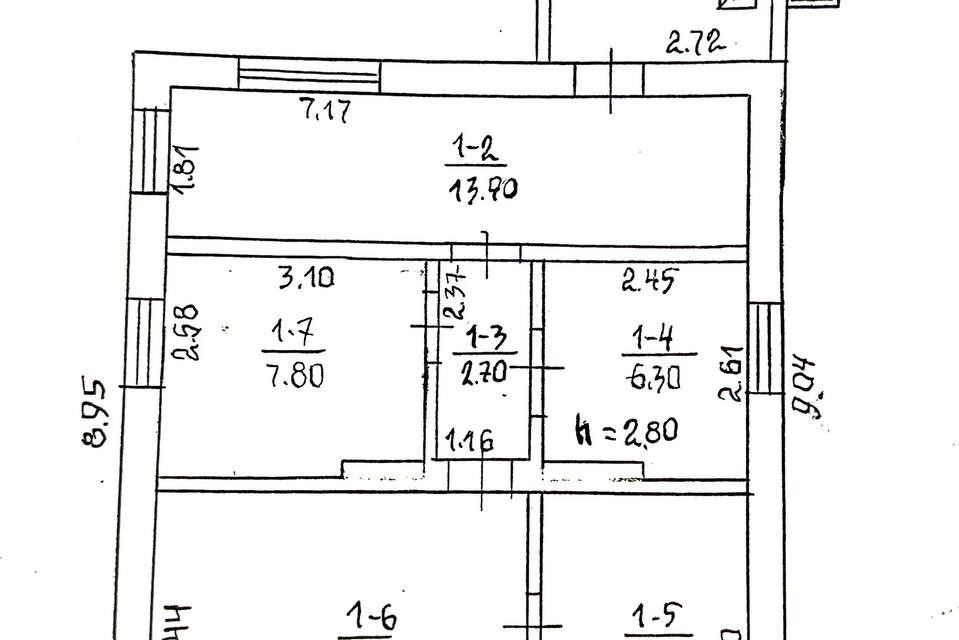 Продаётся 1-этажный дом, 62.1 м²