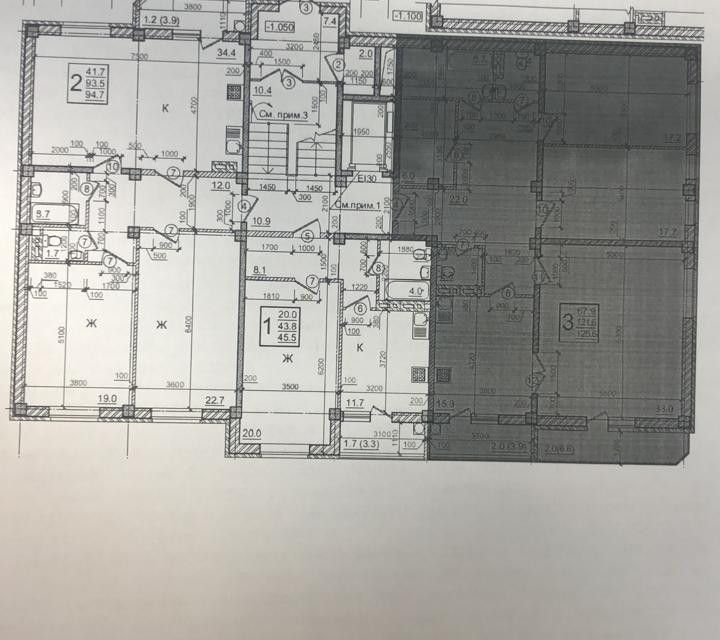 Продаётся 3-комнатная квартира, 121.6 м²