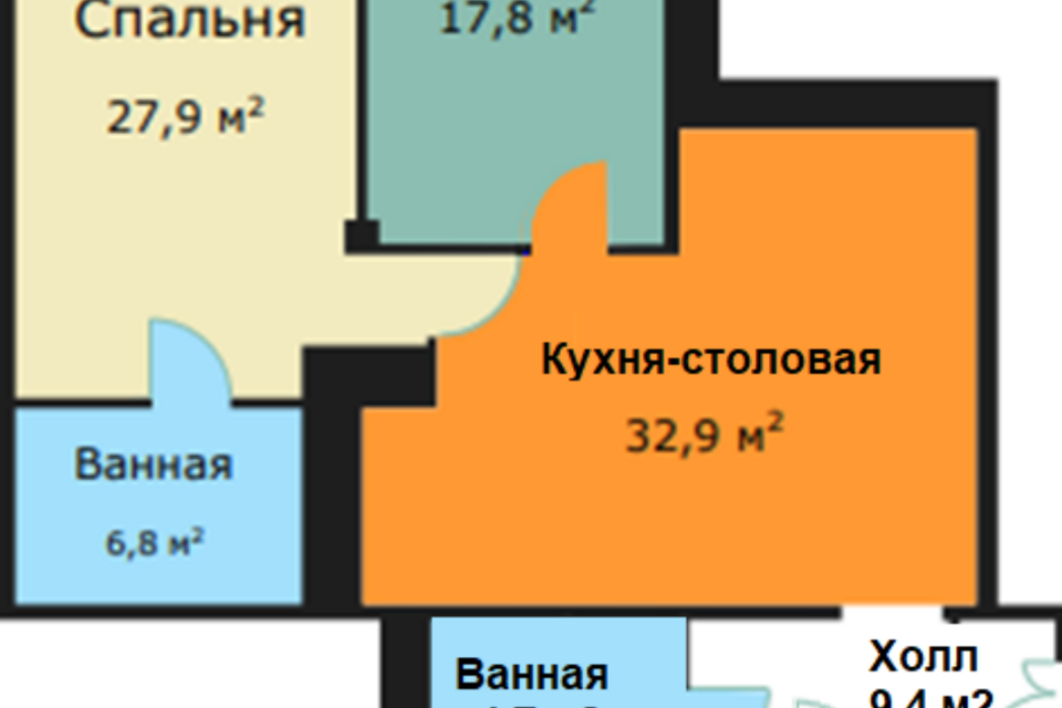 Продаётся 3-комнатная квартира, 105.5 м²