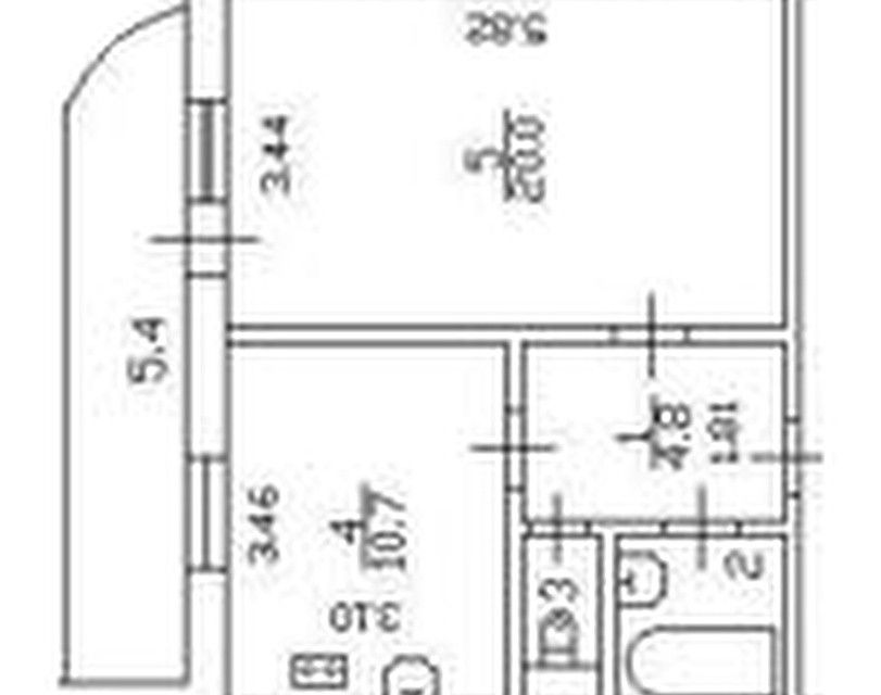 Продаётся 1-комнатная квартира, 39.1 м²