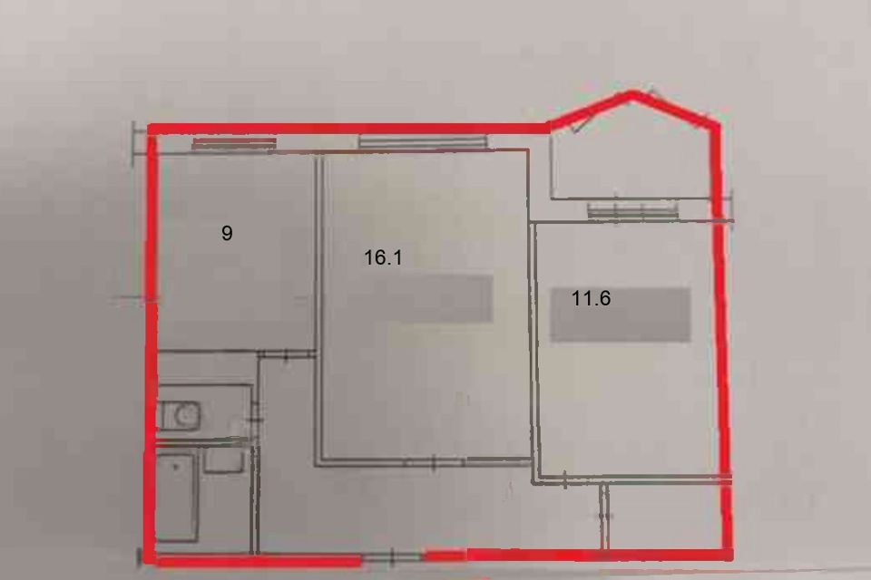 Продаётся 2-комнатная квартира, 54.4 м²