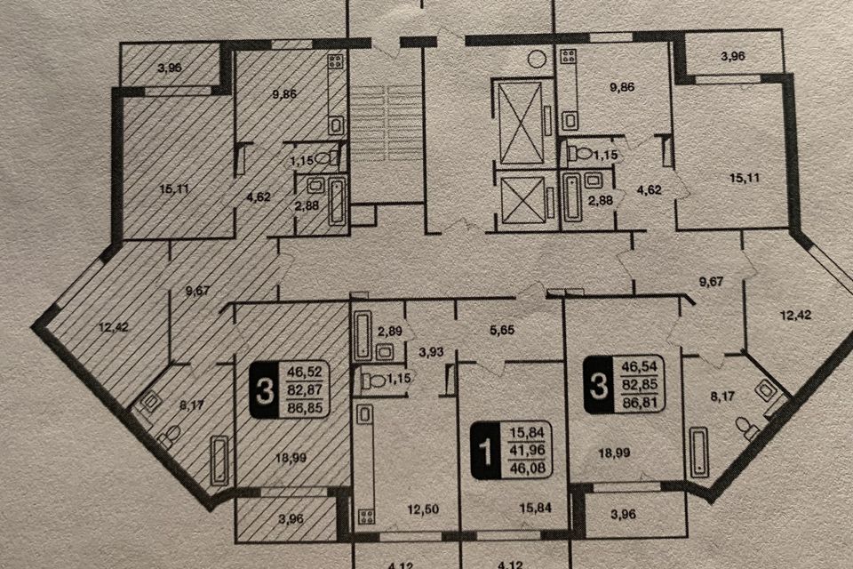 Продаётся 3-комнатная квартира, 86.8 м²