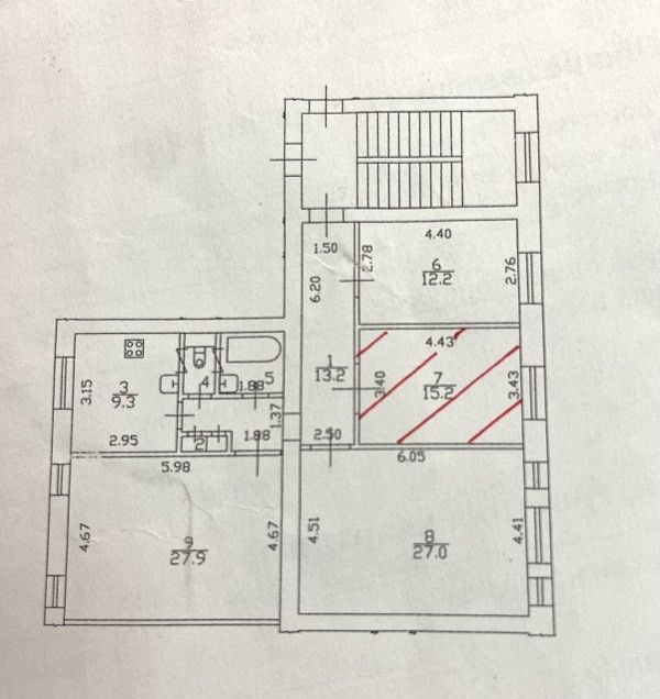 Продаётся комната в 4-комн. квартире, 15.2 м²