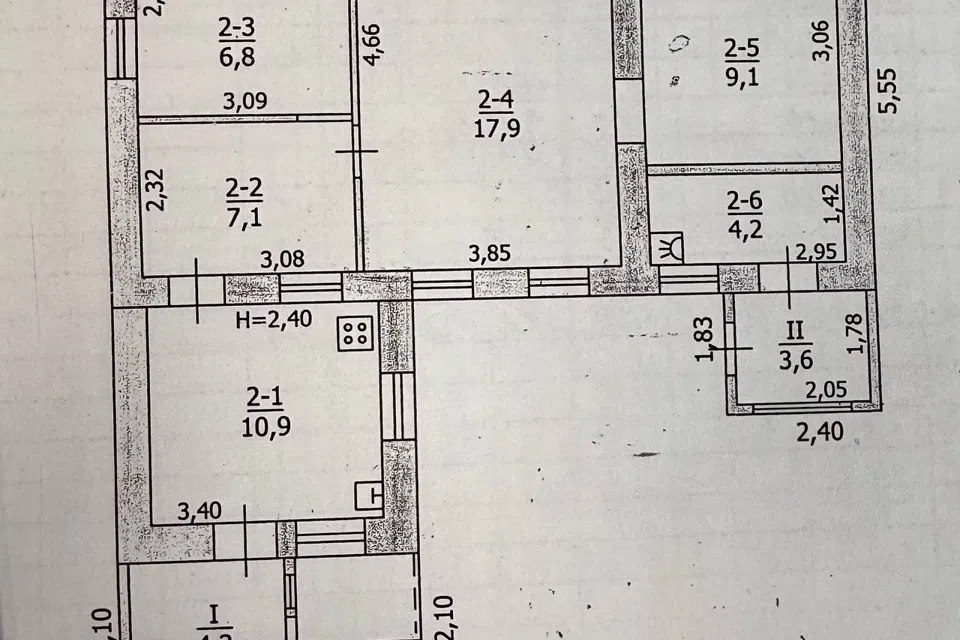 Продаётся 1-этажный дом, 45 м²