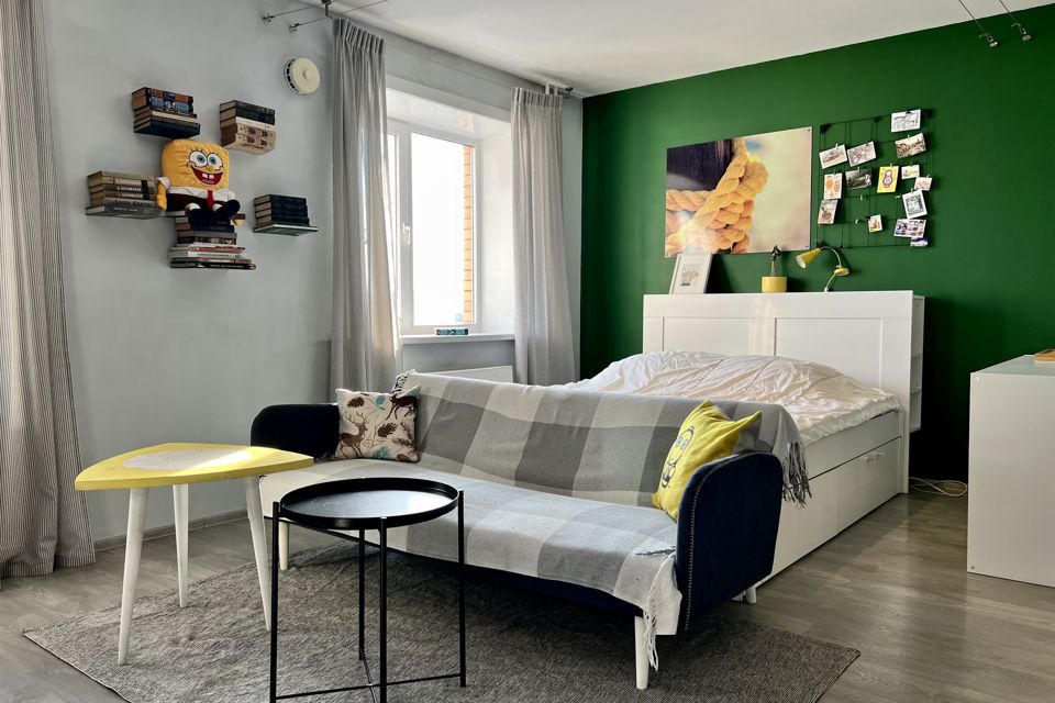 Продаётся 1-комнатная квартира, 47.3 м²