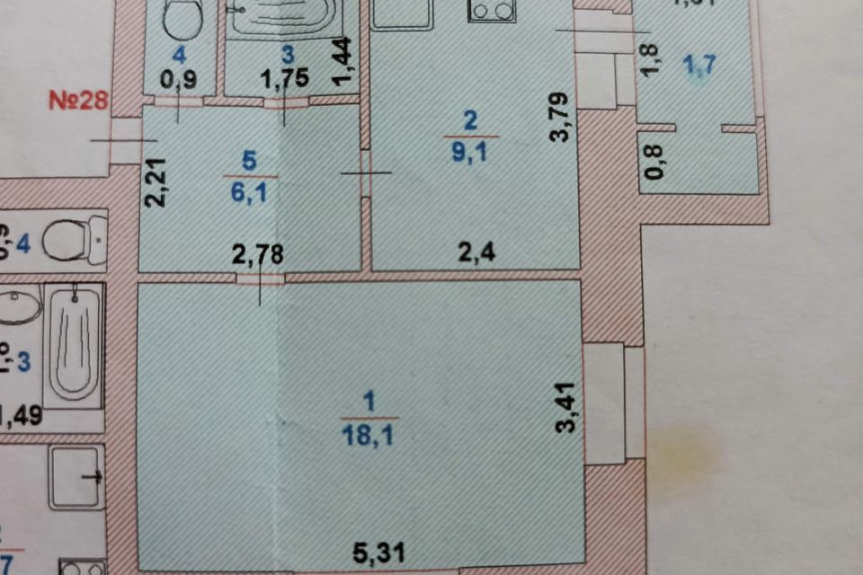 Сдаётся 1-комнатная квартира, 38.8 м²