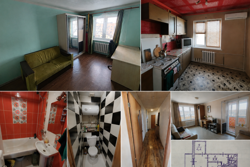 Продаётся 3-комнатная квартира, 60 м²