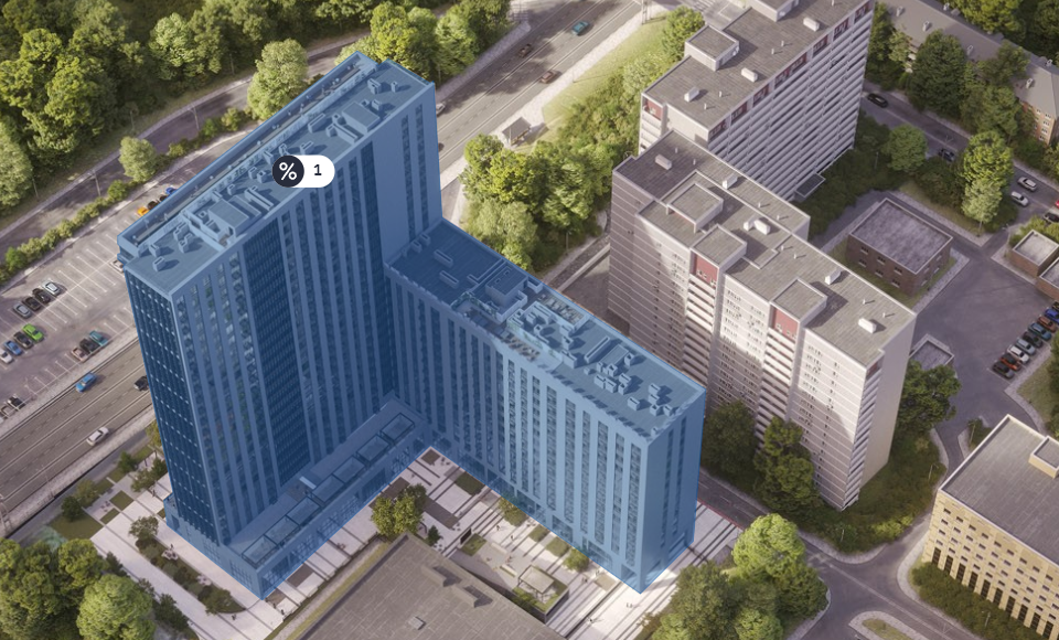 Продаётся 2-комнатная квартира, 69 м²