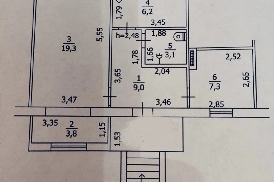 Продаётся помещение своб. назначения, 55 м²