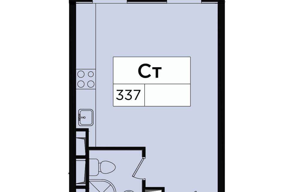 Продаётся студия, 25.6 м²